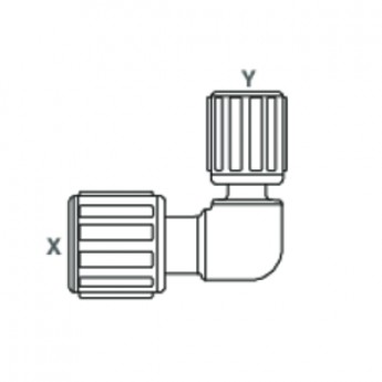 Угловой редукционный фитинг SpaceSaver GEMÜ FRSE 279445