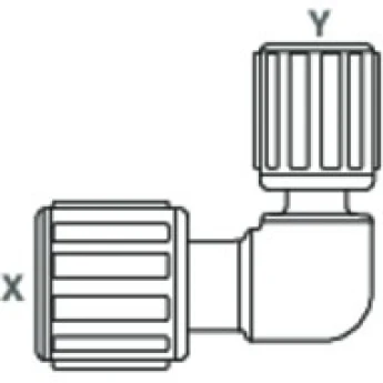 Угловой редукционный фитинг SpaceSaver GEMÜ FRSE 279445