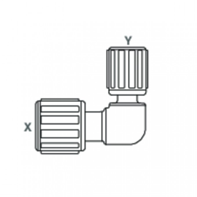 Угловой редукционный фитинг SpaceSaver GEMÜ FRSE 279445