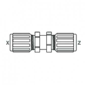 Фитинг Panel mount union с соединением Flare GEMÜ FPMX 279446