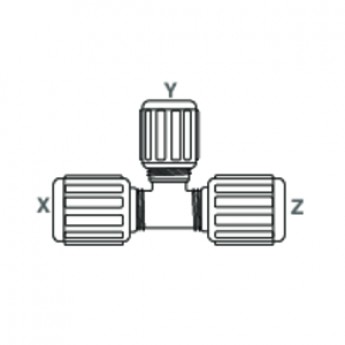 Тройник редукционный с фланцевым соединением GEMÜ FRT 279449