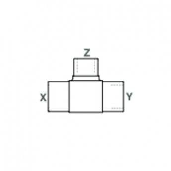 Тройник переходной с приварным патрубком GEMÜ FWRT 279467